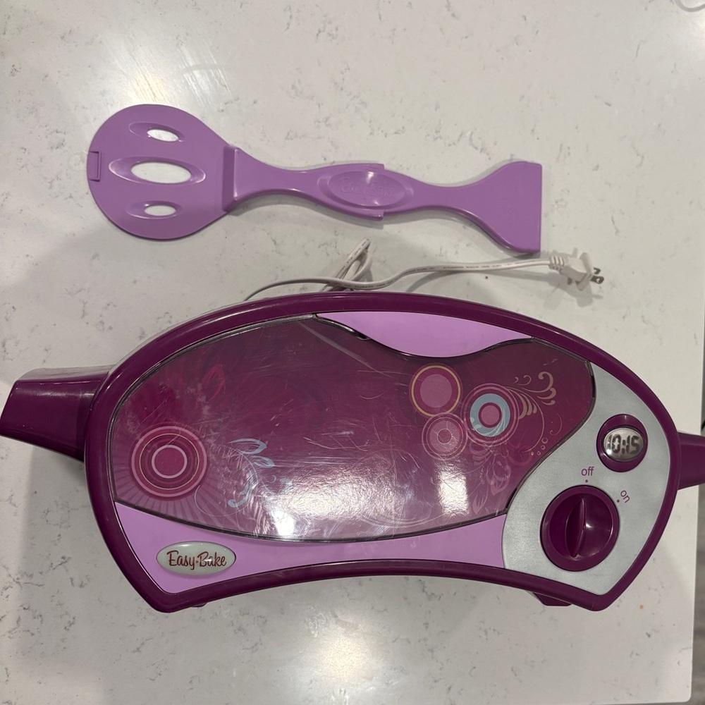 Easy Bake Purple 2013 Ultimate Oven Hasbro Spatula Tested Works w Spatula